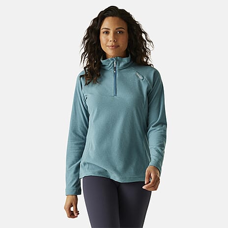 Regatta Womens Lightweight Half Zip Fleece (Size 20) - Storm Blue