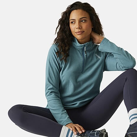 Regatta Womens Lightweight Half Zip Fleece (Size 20) - Storm Blue