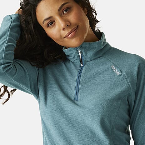 Regatta Womens Lightweight Half Zip Fleece (Size 20) - Storm Blue
