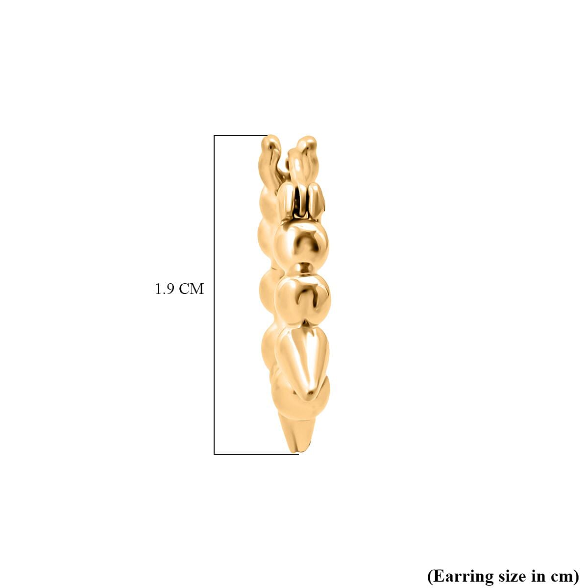 24K Yellow Gold (99.9% Purity) Standard Earring with Clasp