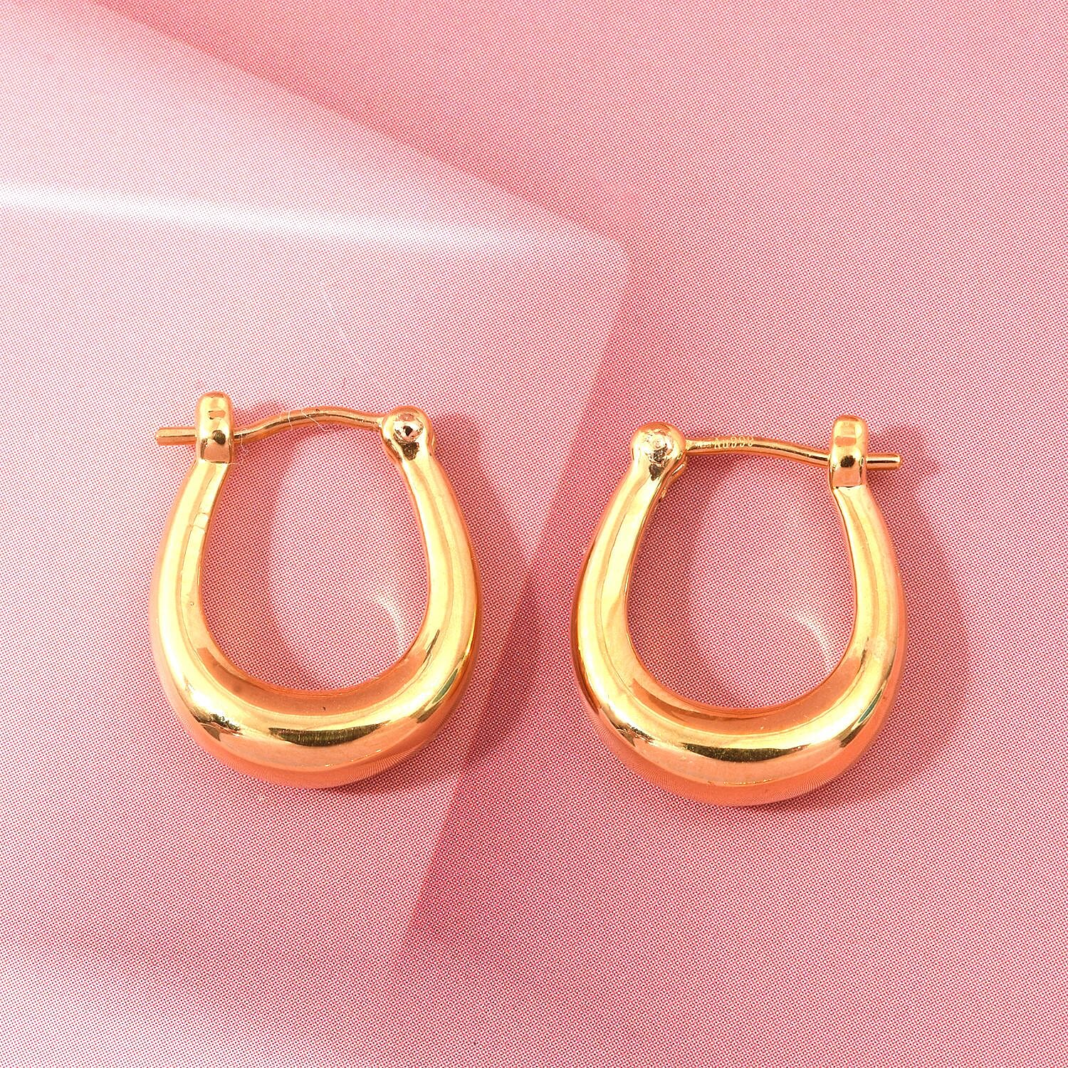 24K Yellow Gold (99.9% Purity) Standard Earring with Clasp