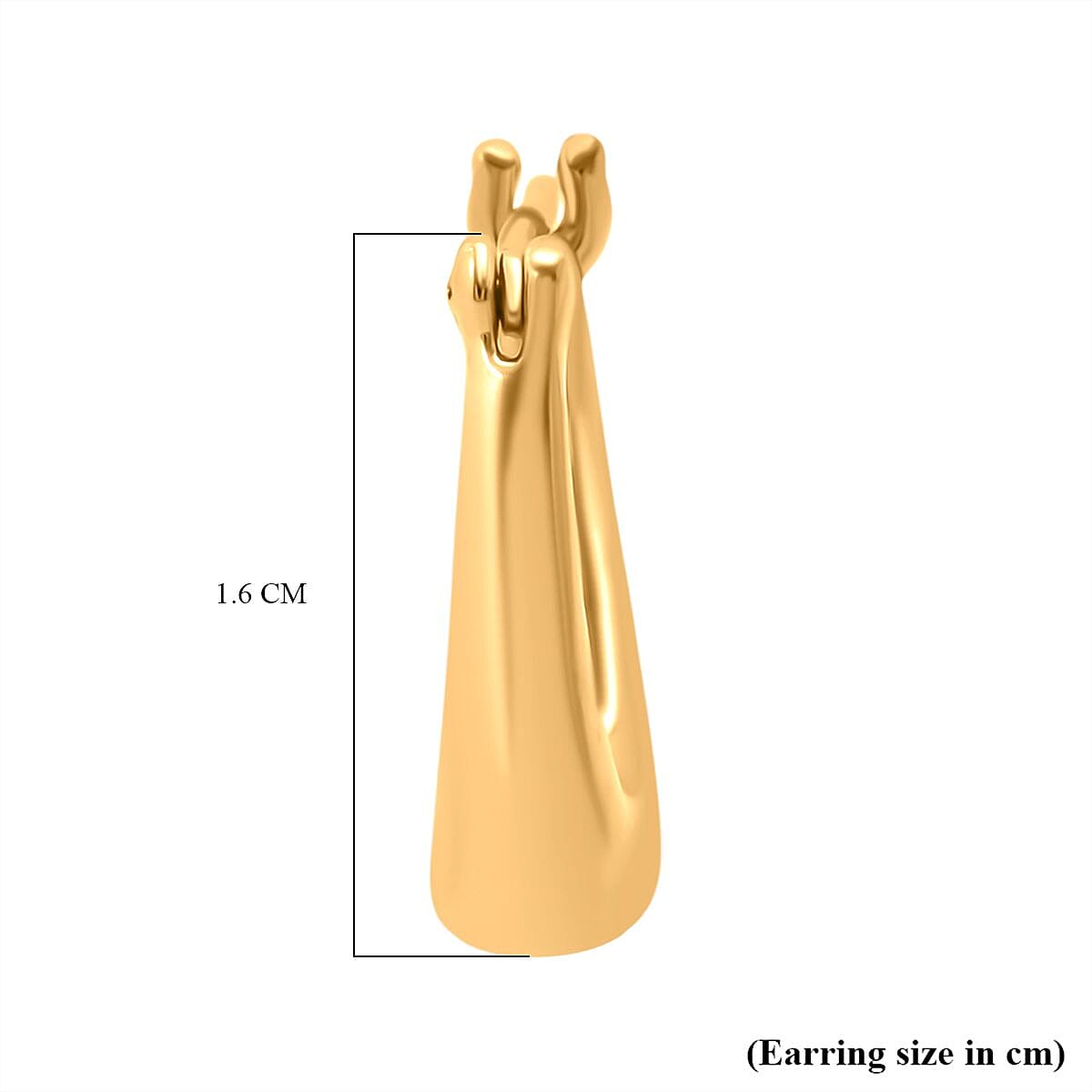 24K Yellow Gold (99.9% Purity) Standard Earring with Clasp