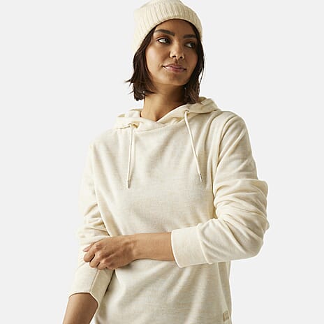 Regatta Womens Marl Fleece Hoodie (Size 22) - Lightvanilla