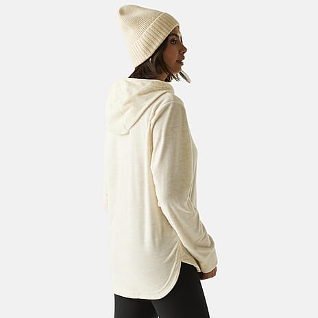 Regatta Womens Marl Fleece Hoodie (Size 22) - Lightvanilla