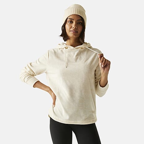 Regatta Womens Marl Fleece Hoodie (Size 24) - Lightvanilla