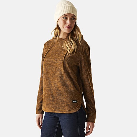 Regatta Womens Marl Fleece Hoodie (Size 12) - Glazedginge