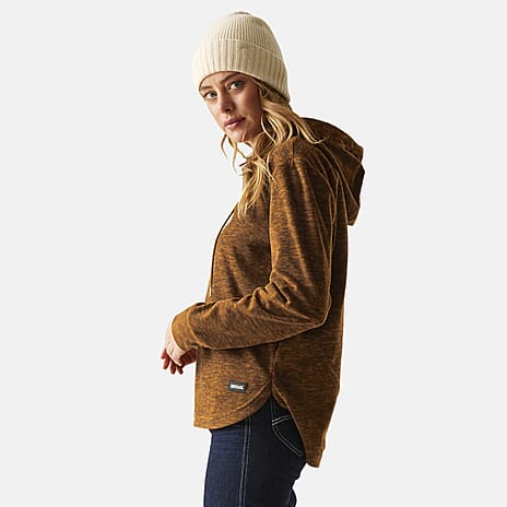 Regatta Womens Marl Fleece Hoodie (Size 12) - Glazedginge