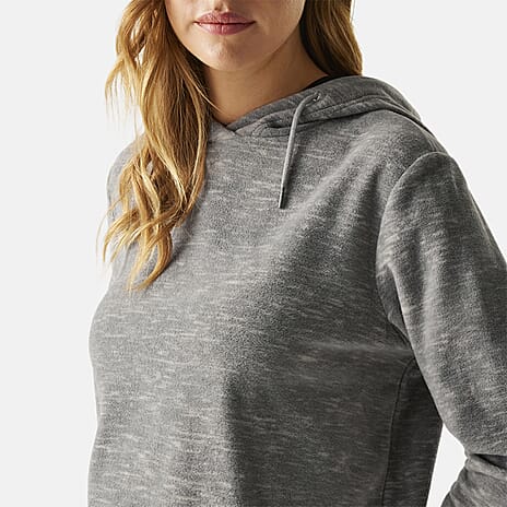 Regatta Womens Marl Fleece Hoodie (Size 20) - Seed Grey