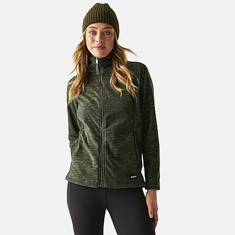 Regatta Full Zip Up Fleece Jacket (Size 16) - Dark Khaki