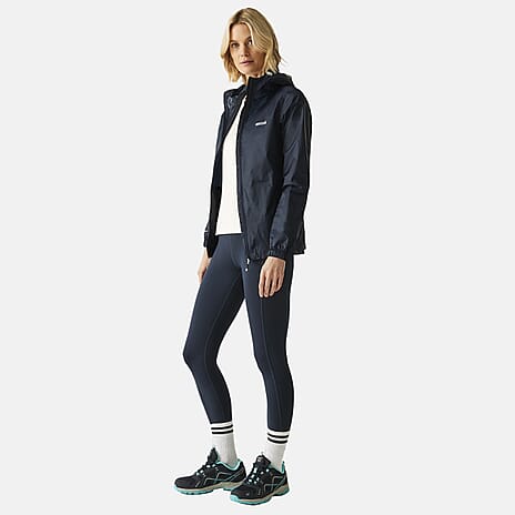 Regatta Womens Full Waterproof Jacket With Packet Pouch (Size 14) - Midnight