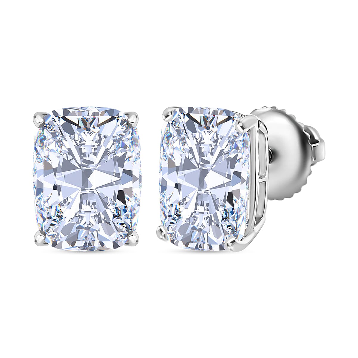 Luxuriant 950 Platinum VS Lab Grown Diamond EF, VS Solitaire Stud 4.140  Ct.