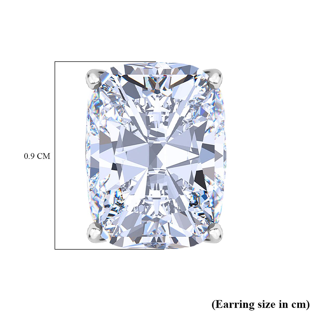Luxuriant 950 Platinum VS Lab Grown Diamond EF, VS Solitaire Stud 4.140  Ct.