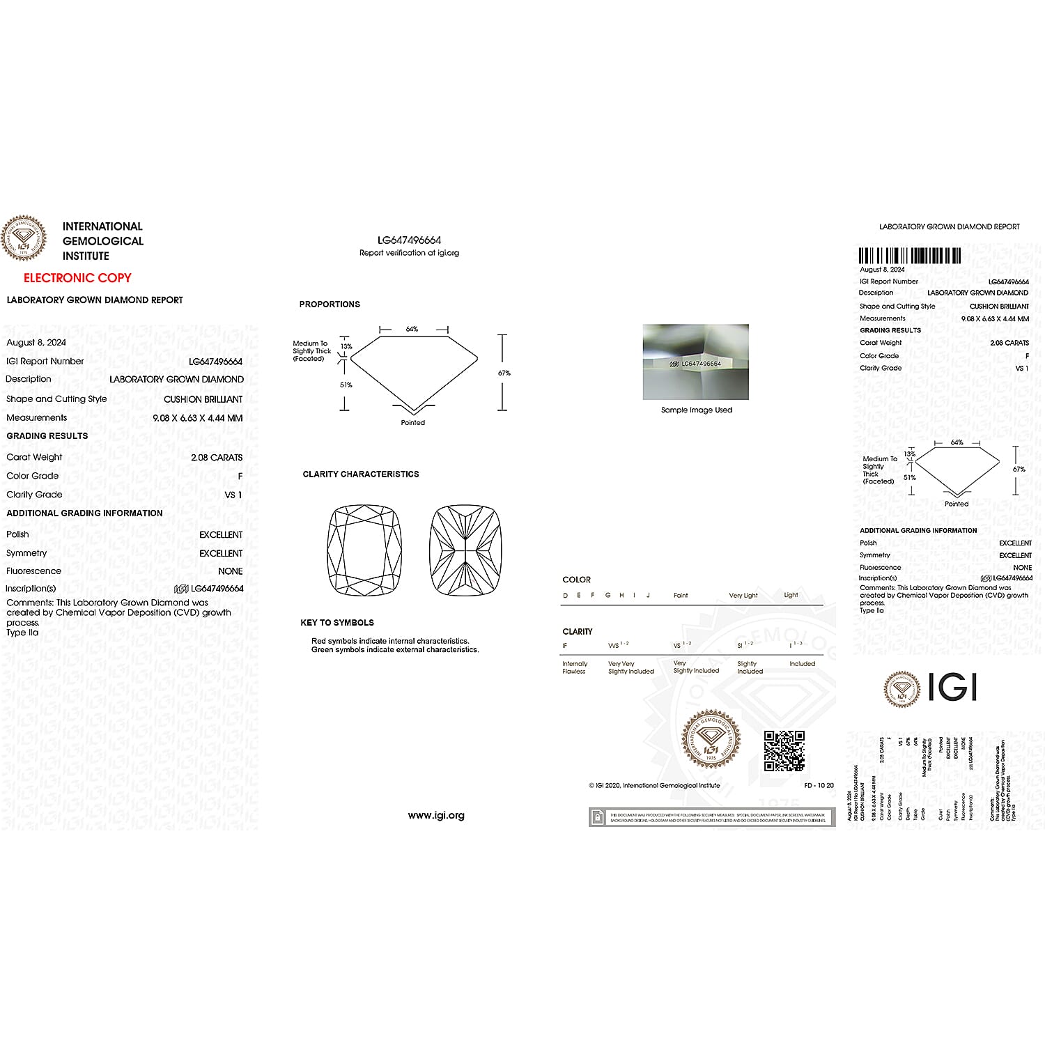 Luxuriant 950 Platinum VS Lab Grown Diamond EF, VS Solitaire Stud 4.140  Ct.