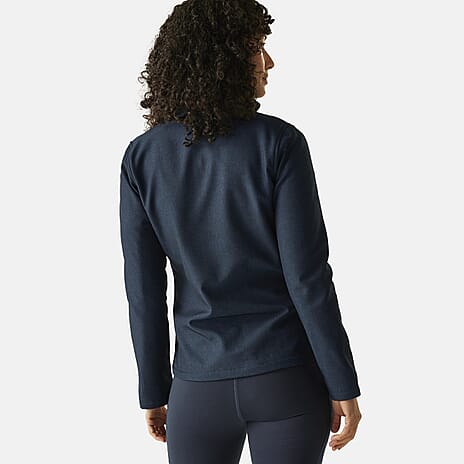 Regatta Womens Softshell Fleece Jacket With Full Zip (Size 16) - Navy Marl
