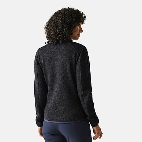 Regatta Full Zip Fleece Jacket With Contrast Trim (Size 16) - Navy