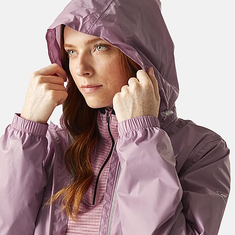 Regatta Womens Packaway Fully Waterproof Jacket (Size 16) - Lilas