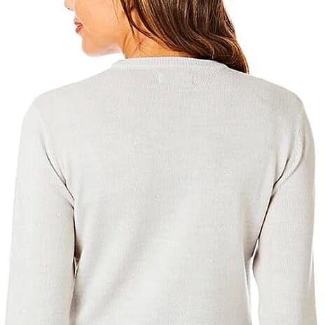 Closeout Deal Supersoft Crew Neck Knit Jumper (Size - L) - Grey