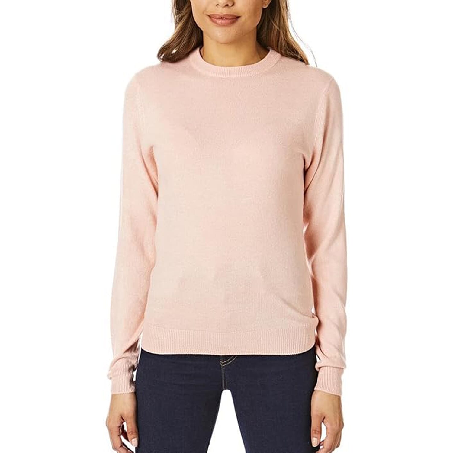 Closeout Deal 100% Acrylic Supersoft Crew Neck Knit Jumper