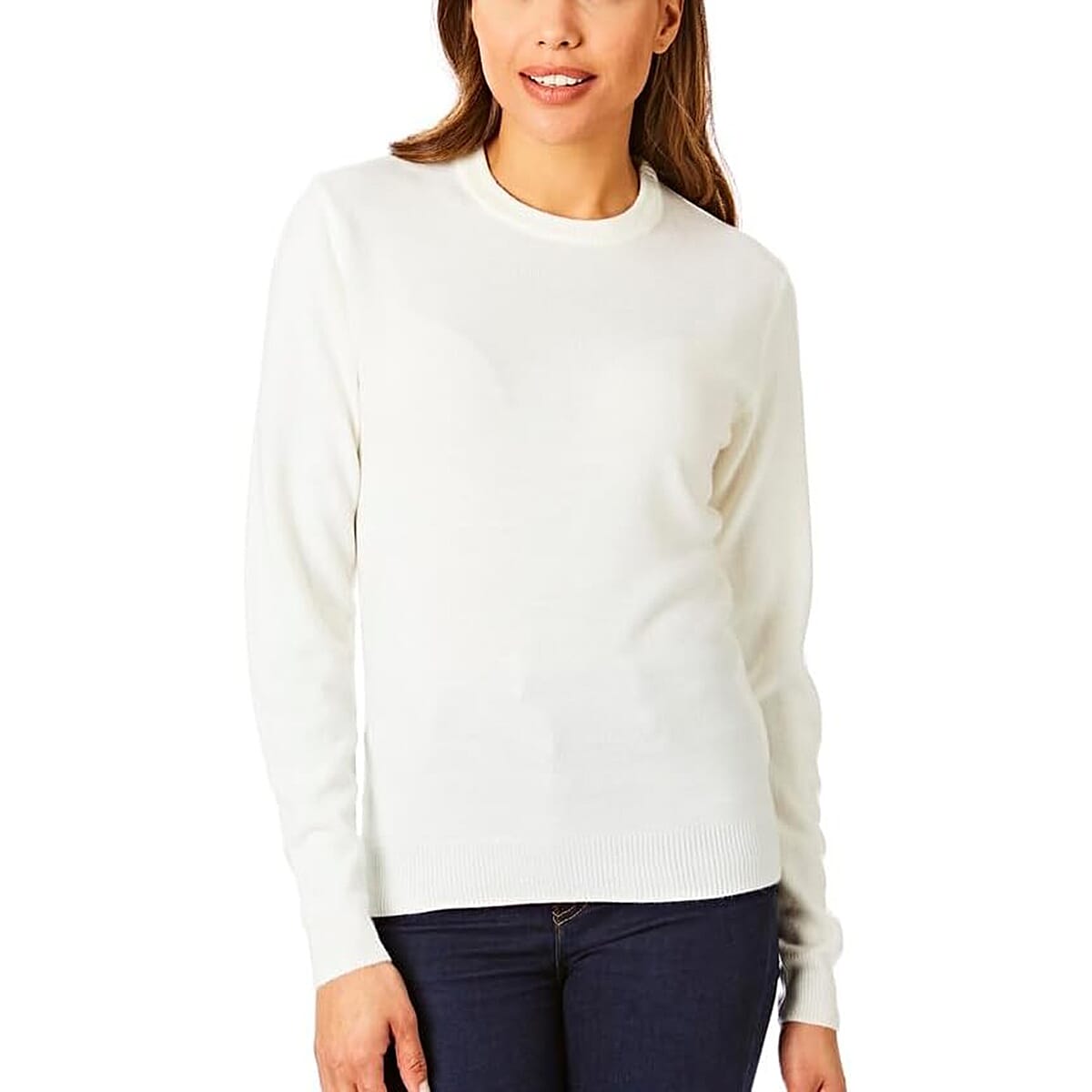 Closeout Deal 100% Acrylic Supersoft Crew Neck Knit Jumper