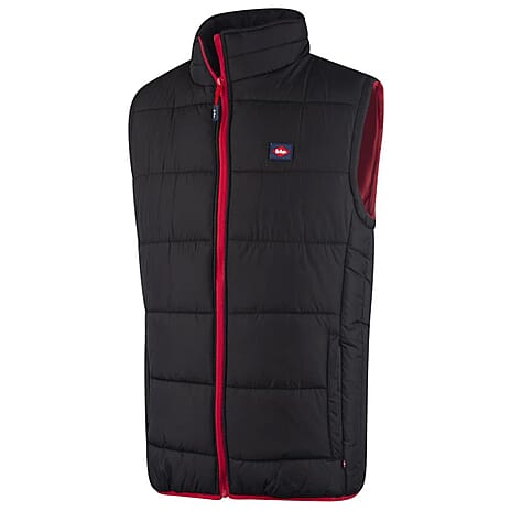 Closeout Deal Lee Cooper Classic Padded Vest with Red Trim (Size M) - Plain