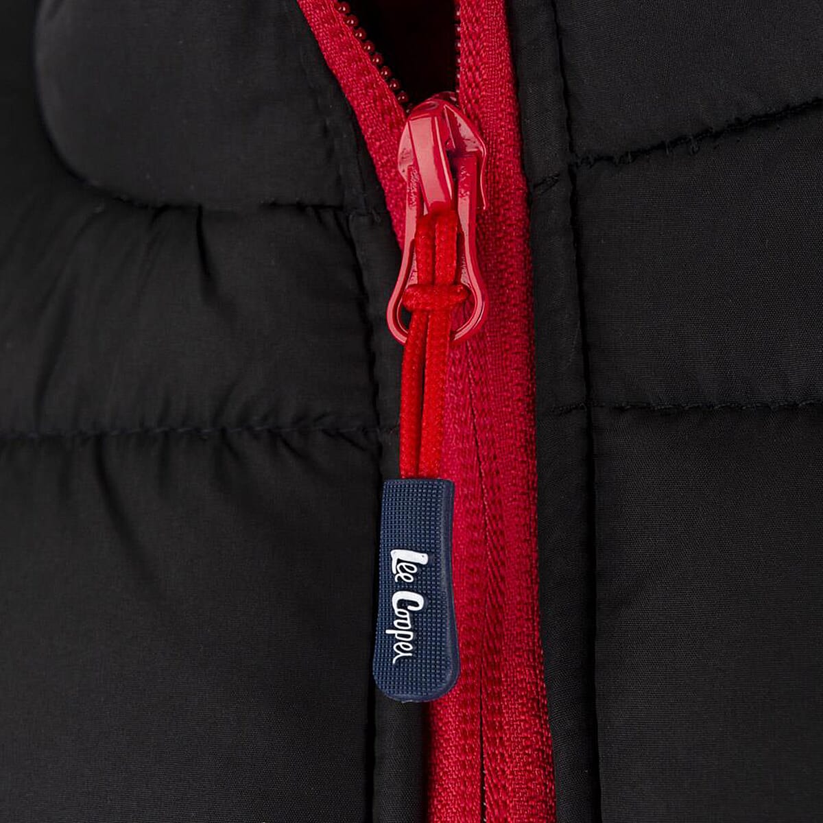 Closeout Deal Lee Cooper Classic Padded Vest with Red Trim (Size M) - Plain