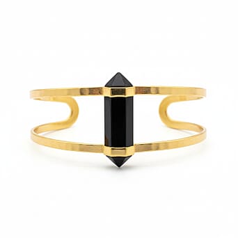 https://tjcuk.sirv.com/Products/82/6/8261211/Black-Onyx-Cuff-Bangle-Size-7-Adjustable-in-Yellow-Gold-Plated-20-00-C_8261211.jpg?w=342&h=342