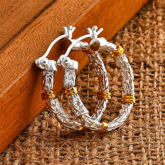 https://tjcuk.sirv.com/Products/82/6/8261396/D-Joy-Sterling-Silver-Earring-with-Clasp-in-Two-Tone-Plated-Silver-Wt-_8261396_1.jpg?w=342&h=342