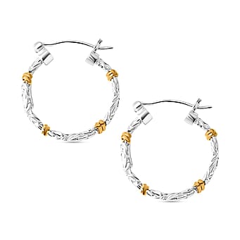 https://tjcuk.sirv.com/Products/82/6/8261396/D-Joy-Sterling-Silver-Earring-with-Clasp-in-Two-Tone-Plated-Silver-Wt-_8261396_3.jpg?w=342&h=342
