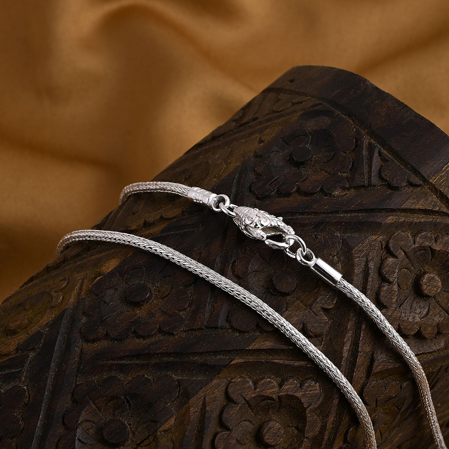 Bali Legacy - Sterling Silver Tulangnaga Necklace (Size 20), Silver Wt. 12.18 Gms.