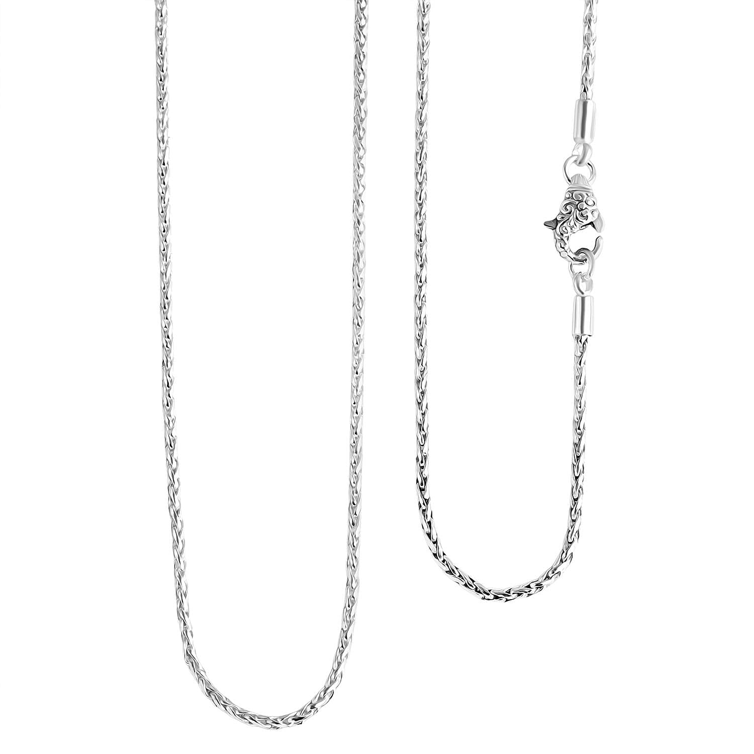 Royal Bali Collection Sterling Silver Padian Necklace (Size 20)