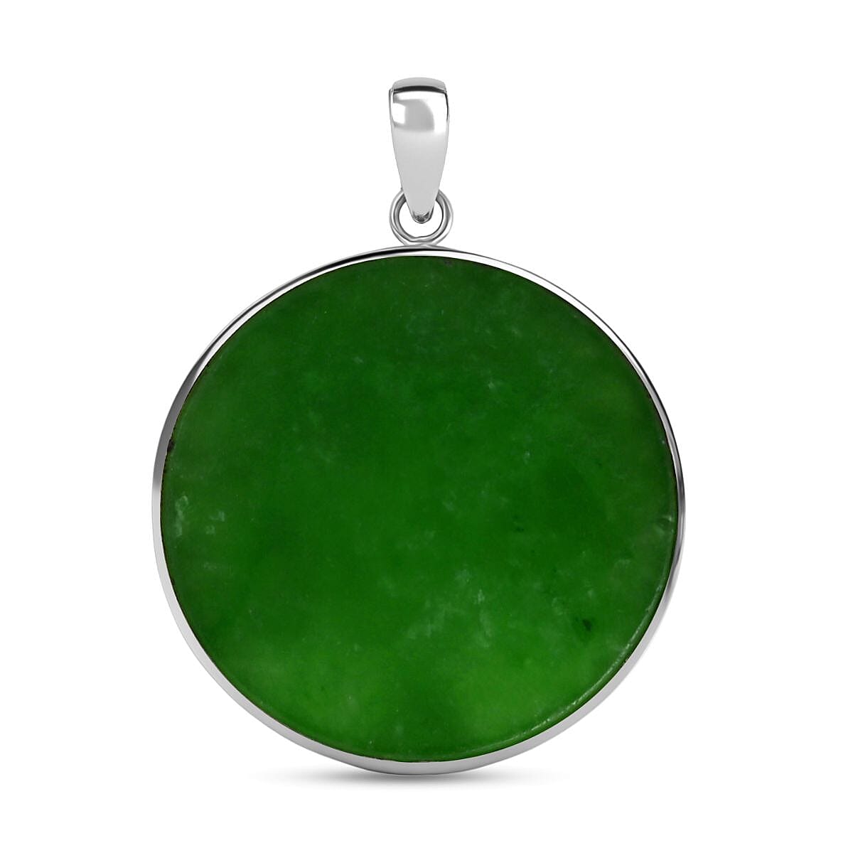 Bali Legacy Green Jade Tree Of Life Pendant Sterling Silver 39.14 Ct, Silver Wt. 4.67 Gms.
