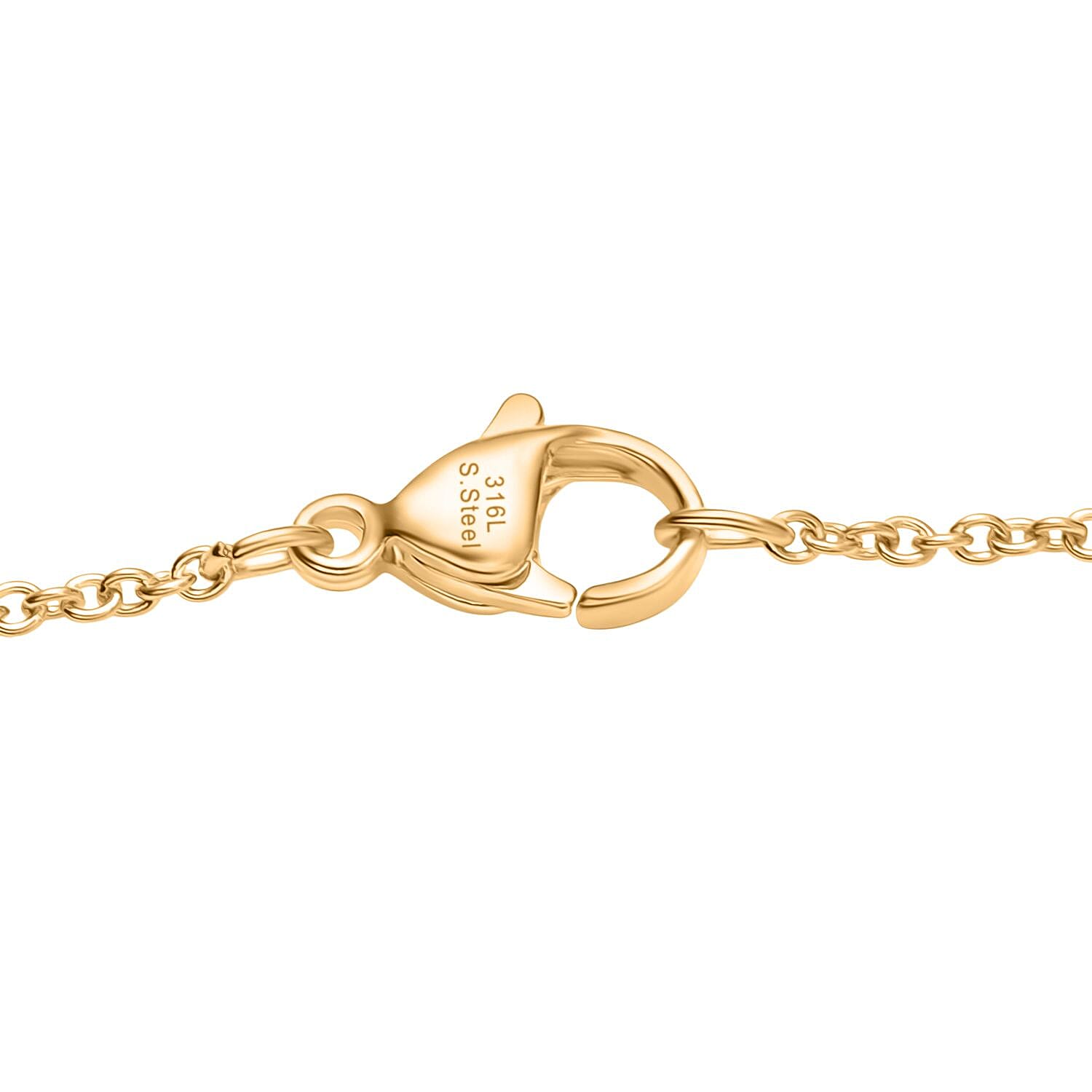 EverTrue African Amethyst Fancy Necklace (Size - 20) Pure Yellow Brass Mix Metal  6.643  Ct.