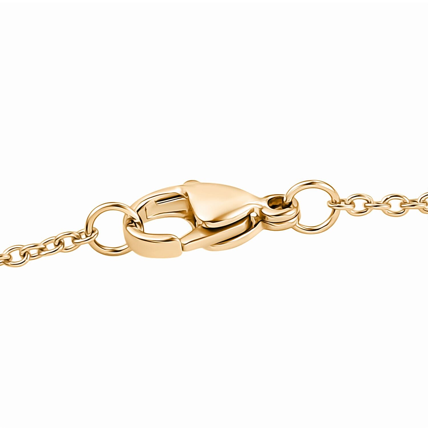 EverTrue Labradoride & White Zircon Necklace (Size - 20) In Gold Plated 8.54 Ct.