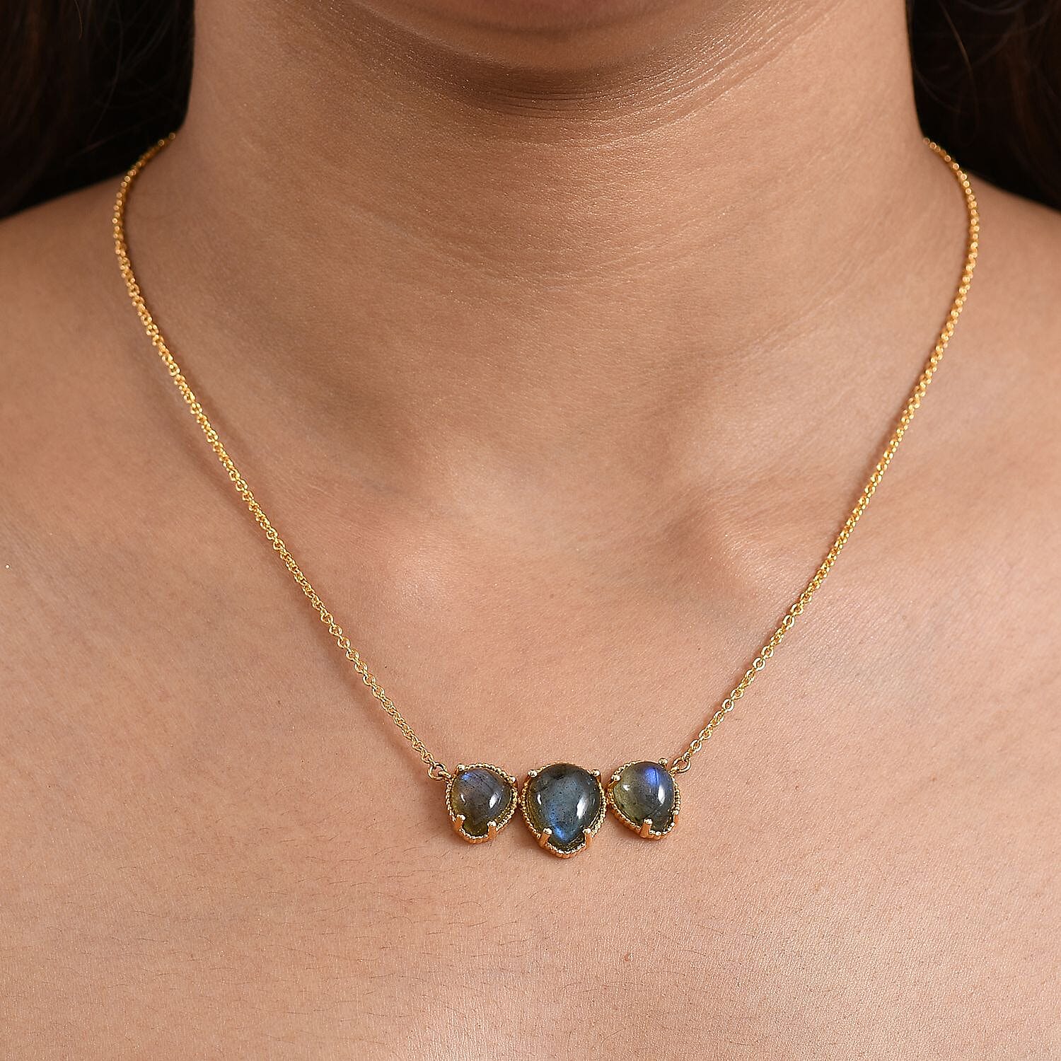 EverTrue Fancy Necklace (Size - 20) Pure Yellow Brass Mix Metal  10.568  Ct.