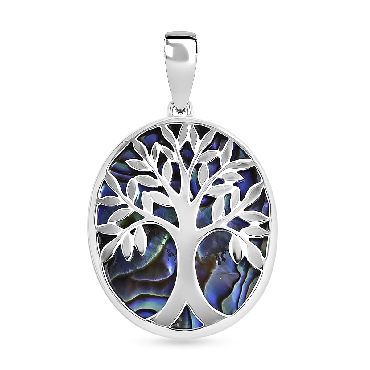 Abalone Shell Pendant in Sterling Silver