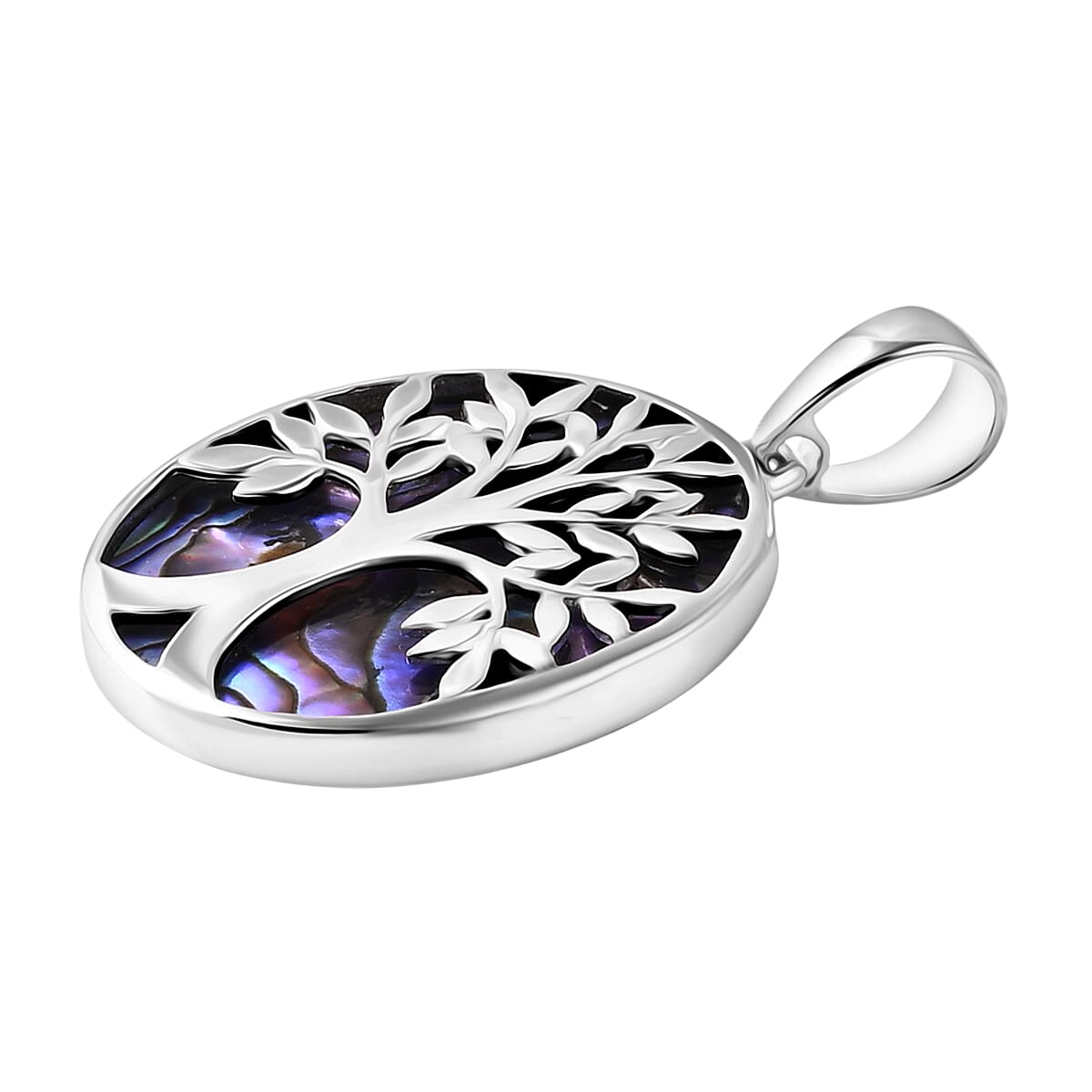 Abalone Shell Pendant in Sterling Silver