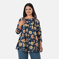 & Maisi Cotton Printed Top 