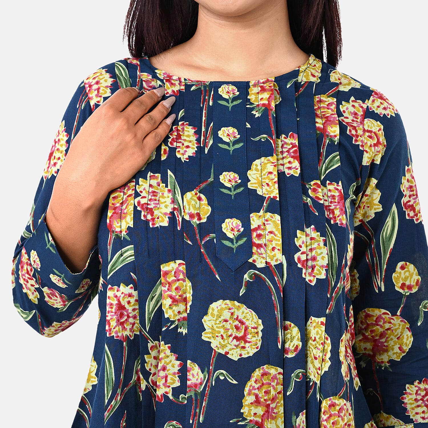 & Maisi Cotton Printed Top 