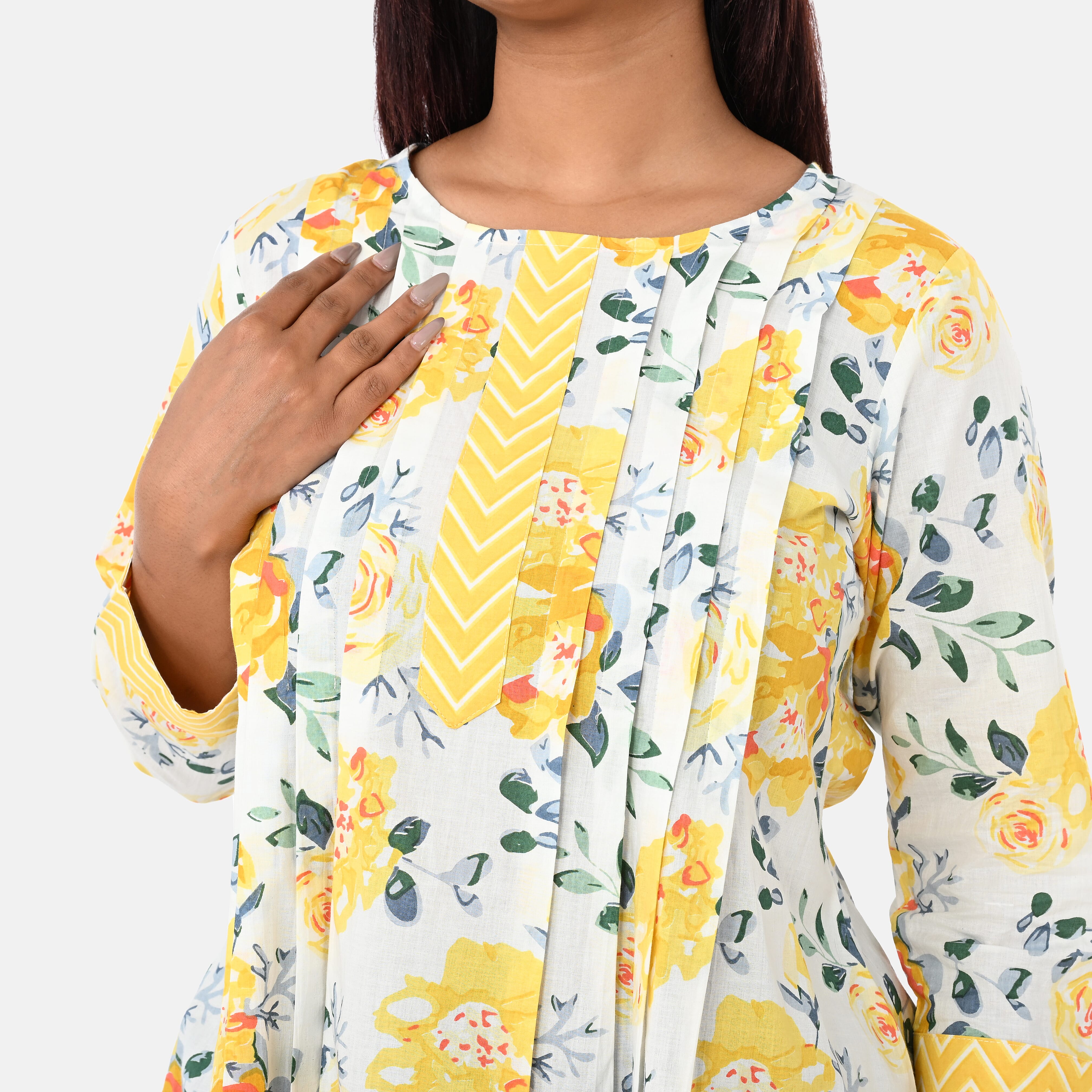 & Maisi Cotton Printed Top 