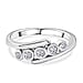 LUXURIANT Lab Grown Diamond 5-Stone Bypass Ring