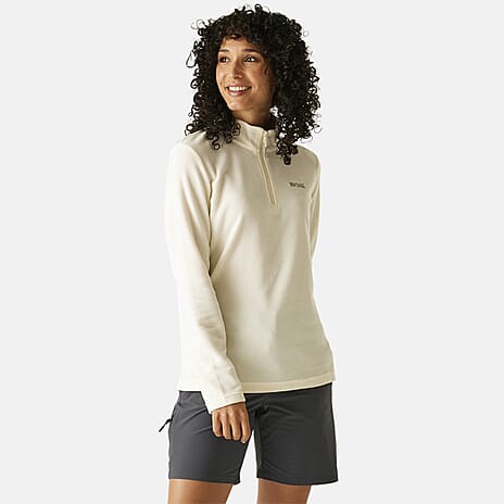 Regatta Half Zip Full Sleeve Fleece (Size 24) - Cream White