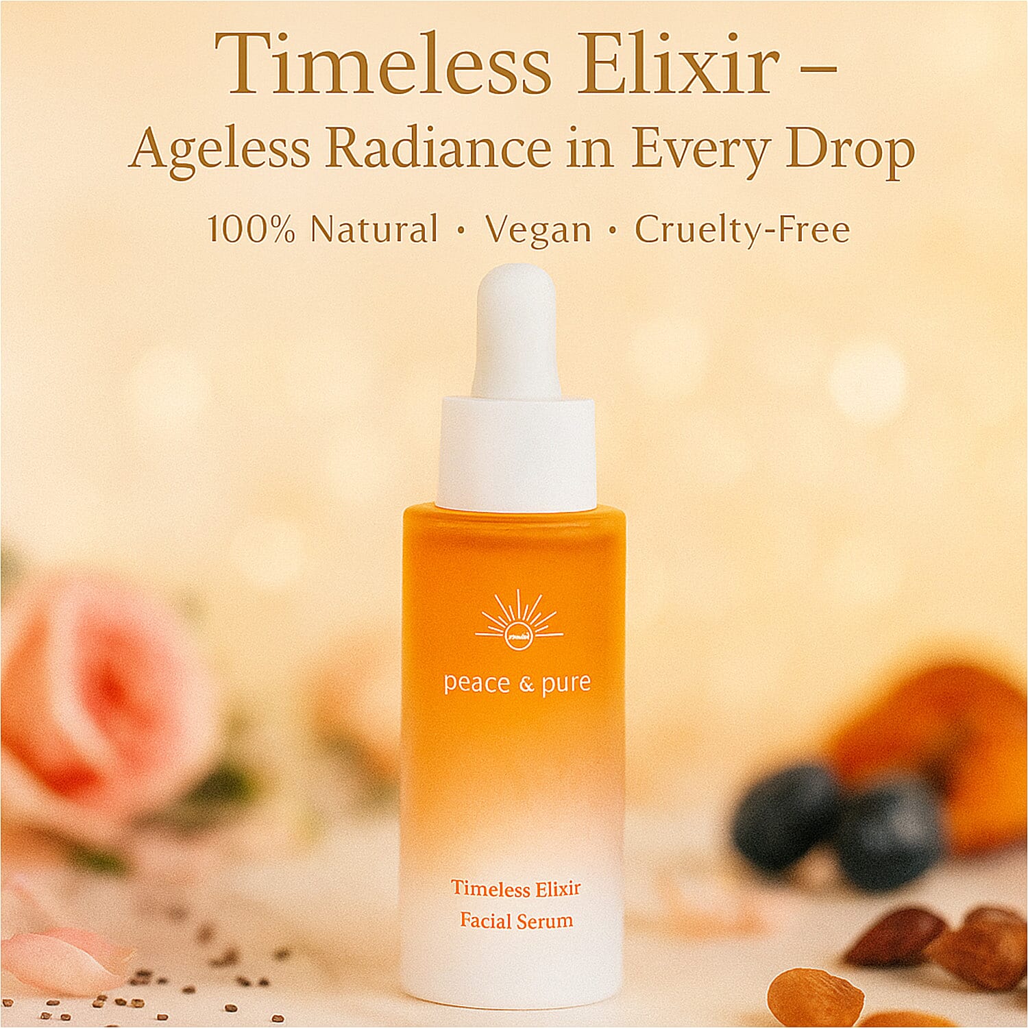Peace & Pure Timeless Elixir Facial Serum - 30ml