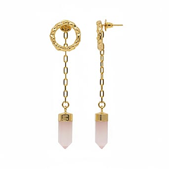 https://tjcuk.sirv.com/Products/82/6/8262234/Rose-Quartz-Earring-with-Push-Back-in-Yellow-Gold-Plated-12-00-Ct_8262234.jpg?w=342&h=342