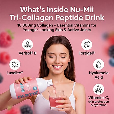 NuMii Advanced Tri-Peptide Collagen Drink (Type I, II and III) - 10,000mg