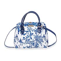 Signare British Museum Chinoiserie Print Convertible Handbag - White