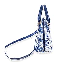 Signare British Museum Chinoiserie Print Convertible Handbag - White