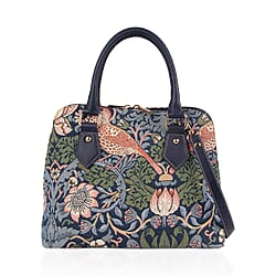 Signare British Museum Chinoiserie Print Convertible Handbag - White