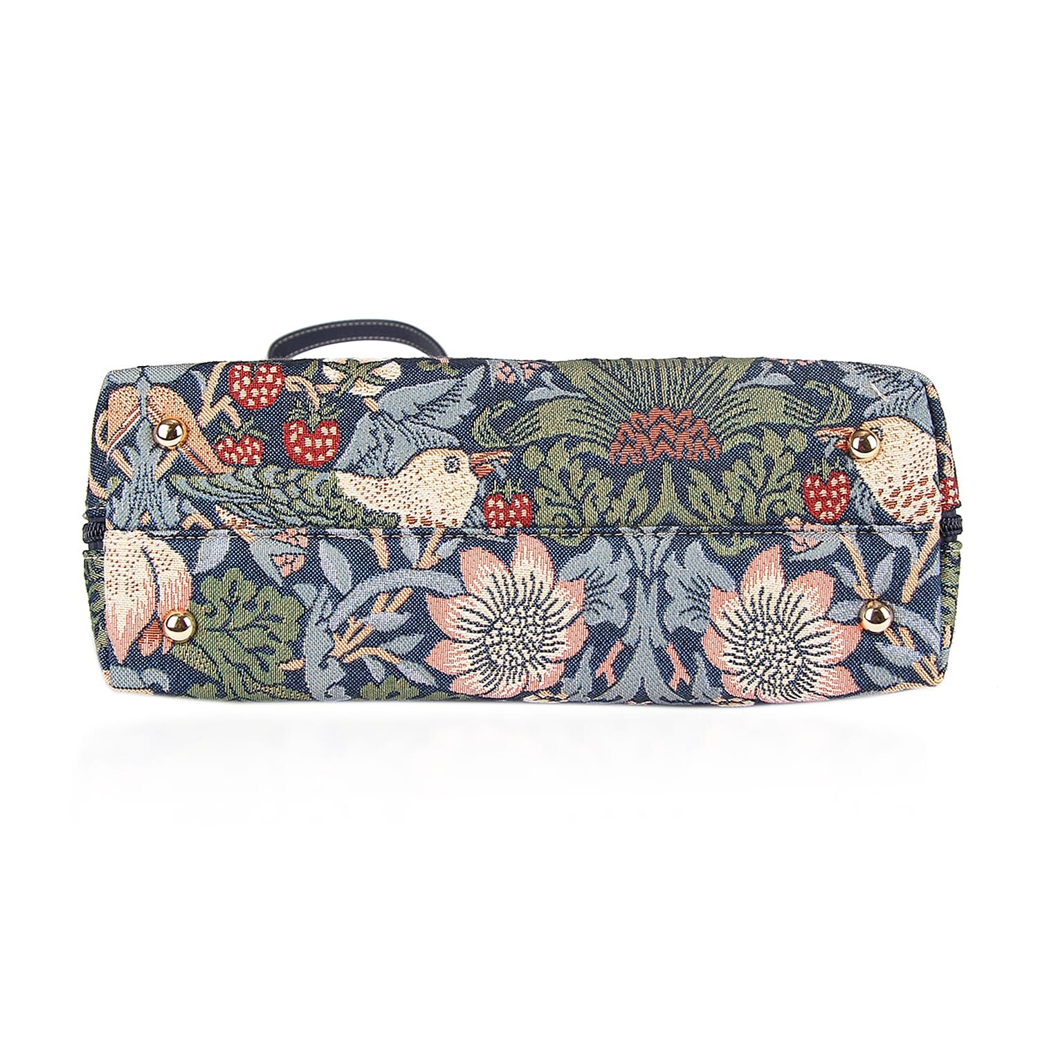 Signare Strawberry Thief Convertible Handbag - Dark Blue