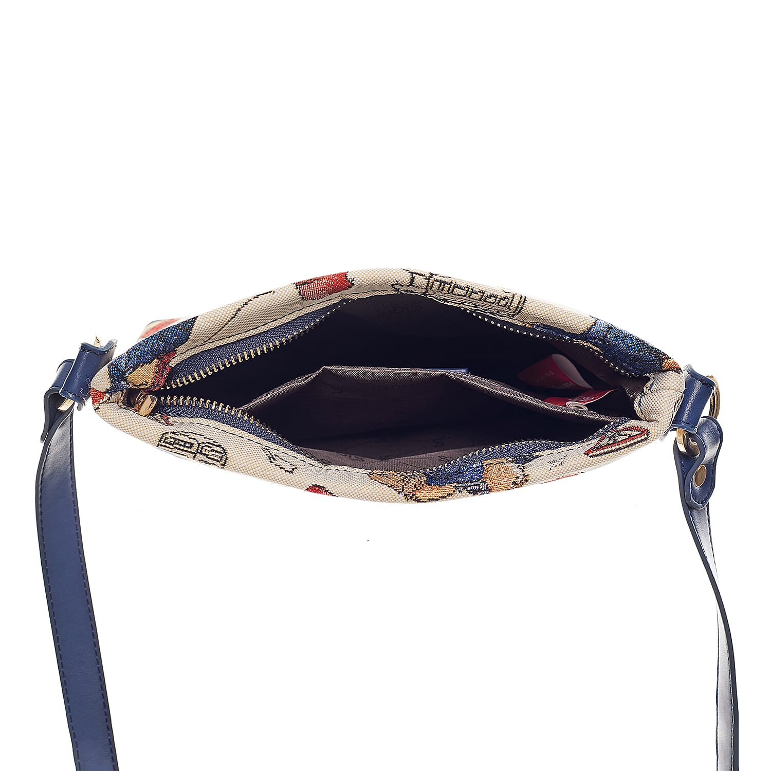 Signare Paddington Bear Satchel Crossbody Bag - Cream