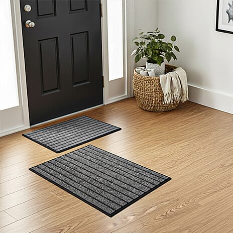 IW Special Rubber Rug and Door Mat (Size 40x60 cm) - Grey